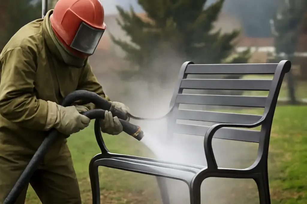 Cos’è la sabbiatura dei metalli per uso outdoor? Permette una durata superiore alle intemperie