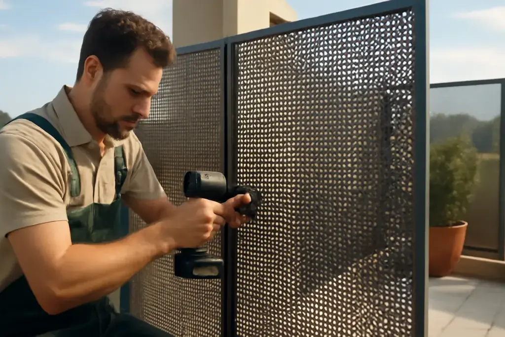 Realizzare separé metallici per terrazze: il trucco dei professionisti per privacy senza sacrificare la luce