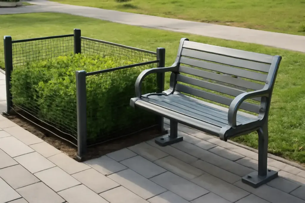Panchine in acciaio per aree pubbliche: proteggi il verde con soluzioni anti-vandalismo