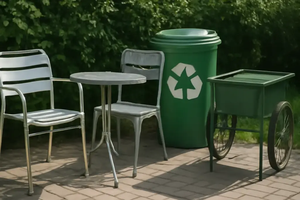Quali sono i metalli più riciclabili per arredo esterno? La scelta green che abbassa i costi futuri