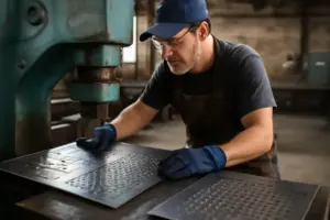 Punzonatura delle lastre metalliche: crea decori personalizzati e aumenta la resistenza strutturale