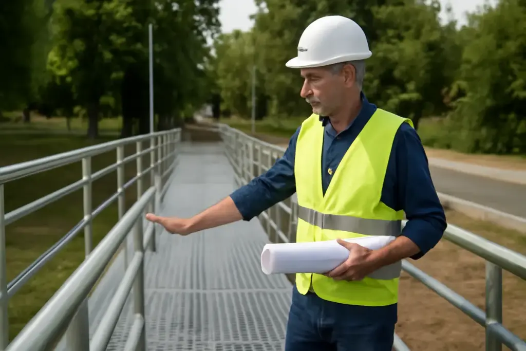 Progettare percorsi pedonali con elementi metallici: la soluzione che riduce manutenzione e costi