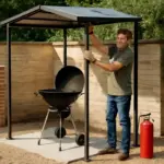 Come si crea una zona barbecue con copertura in ferro? Il suggerimento per la massima sicurezza antincendio