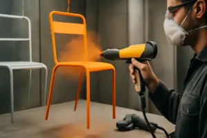 Verniciatura a polvere sugli arredi metallici: vantaggi reali e limiti da non sottovalutare