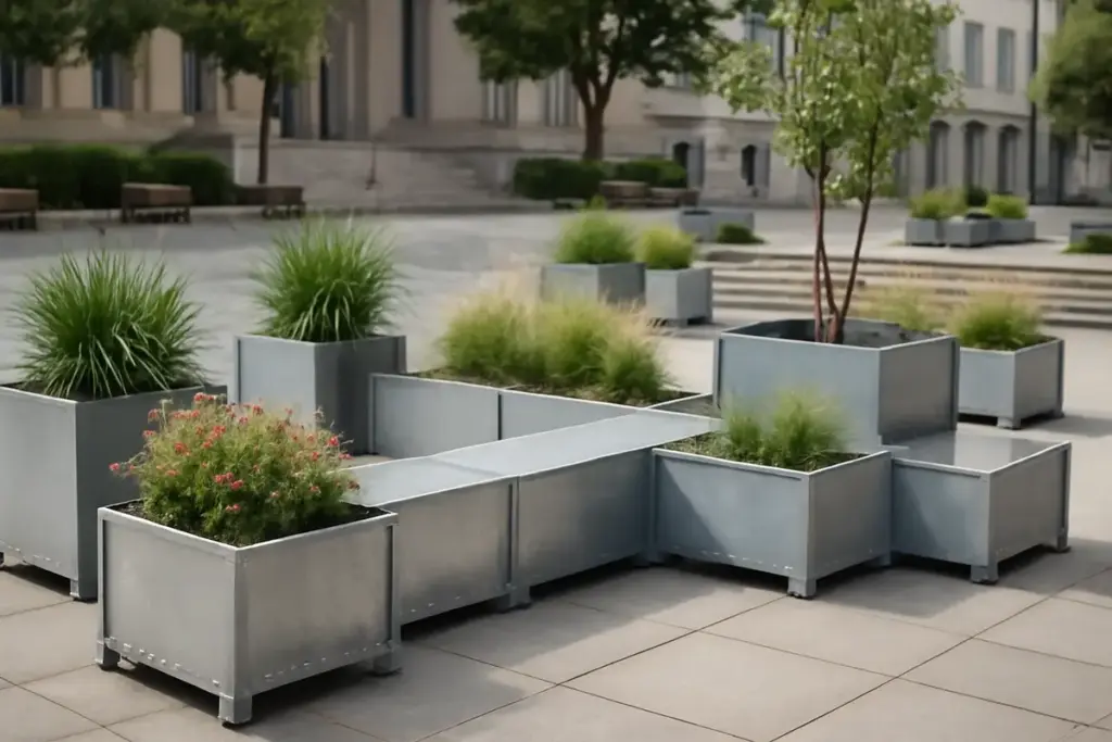 Vasi modulari metallici per piazze: trasformare gli spazi urbani con creatività e resistenza