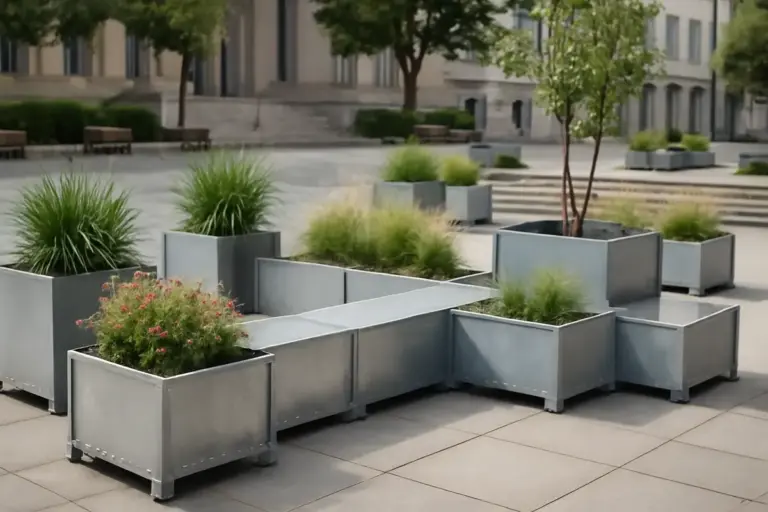 Vasi modulari metallici per piazze: trasformare gli spazi urbani con creatività e resistenza